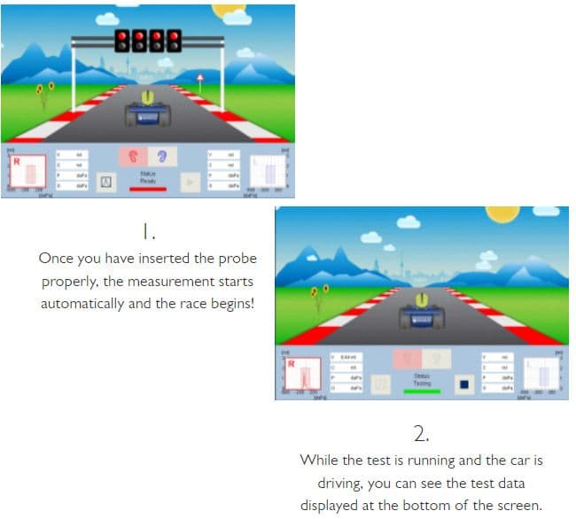 Touchtymp Racecar Tympanometer For Children